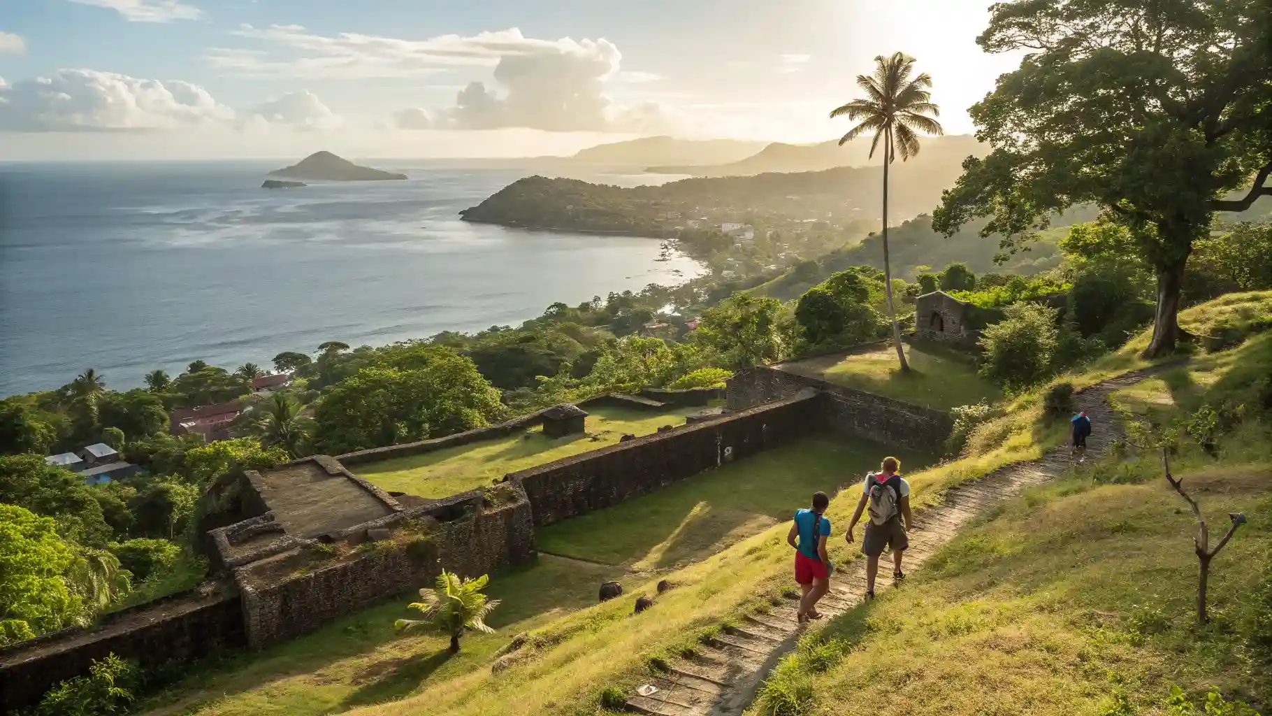 A trek across Banda Neira island